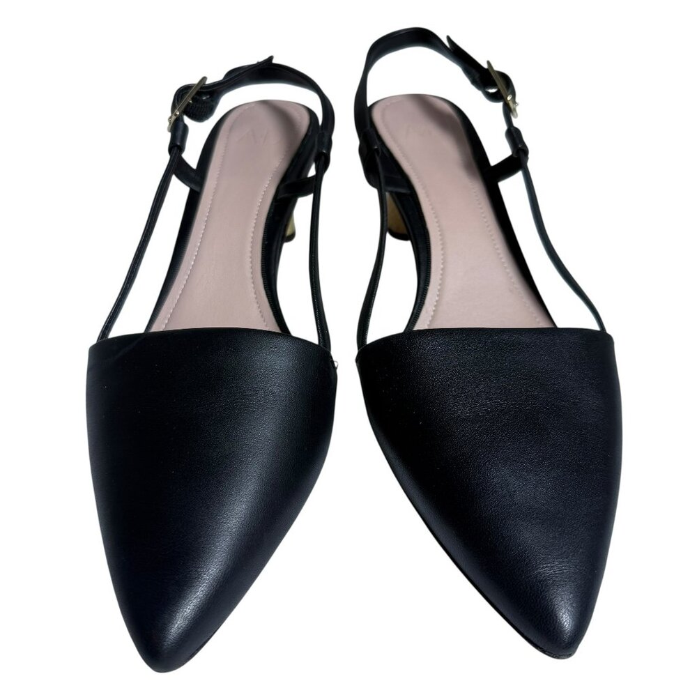 A•D & DAUGHTERS Leather Strappy Heels with Raffia Wrapped Block Heel – Size 7.5 - Picture 2 of 11